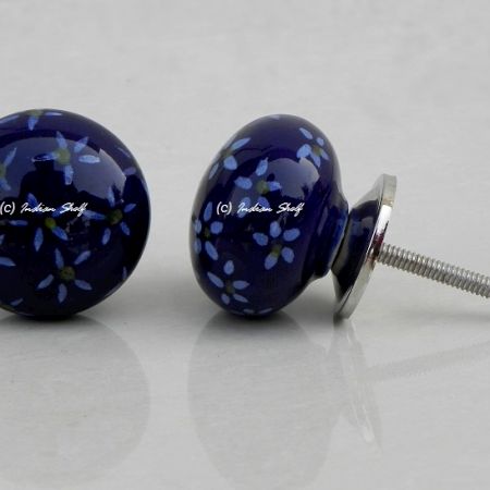 Navy Blue Flat Knob (1)